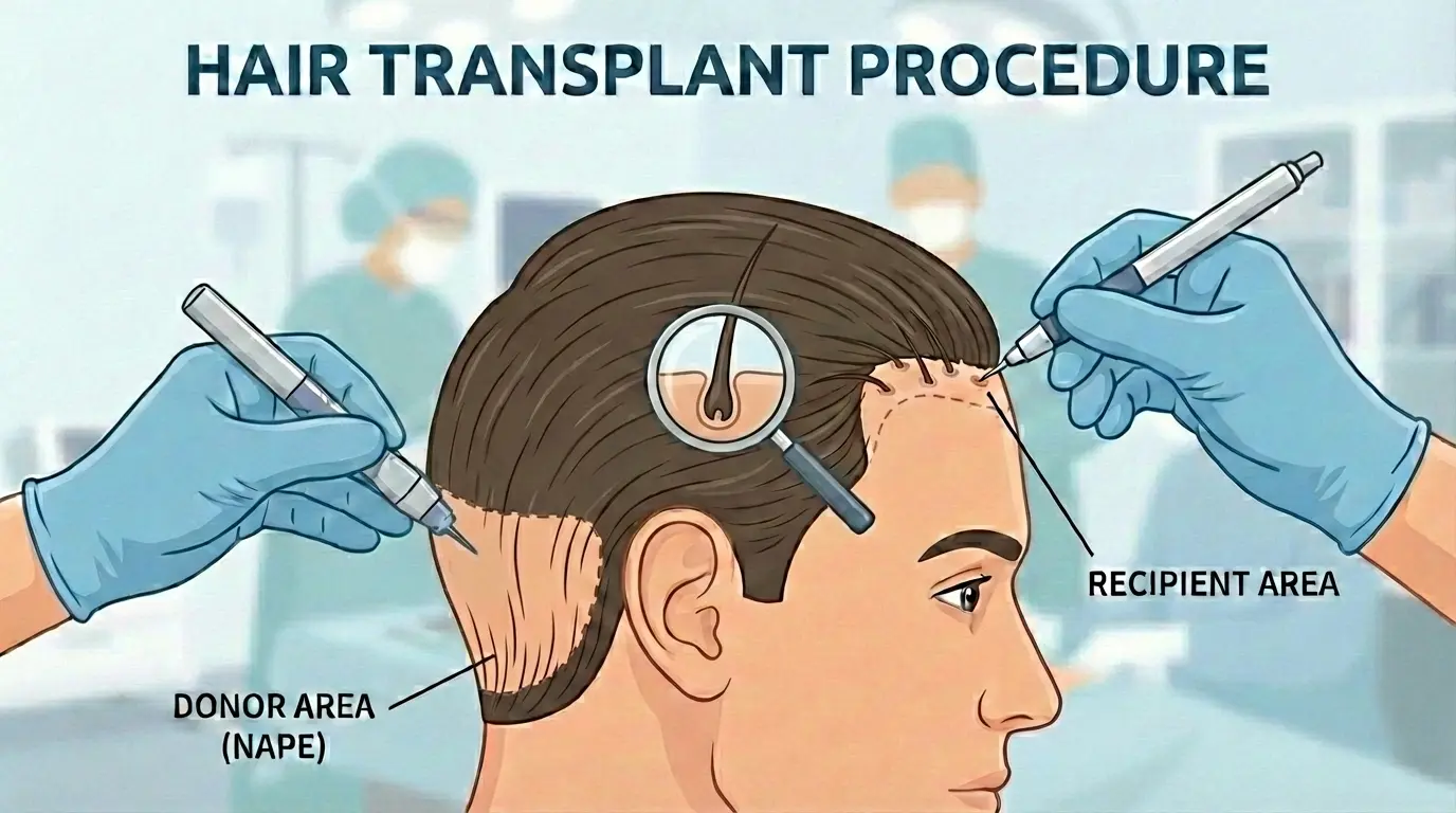 FUE and DHI hair transplant procedures at partner hospitals in Istanbul - Wholecares